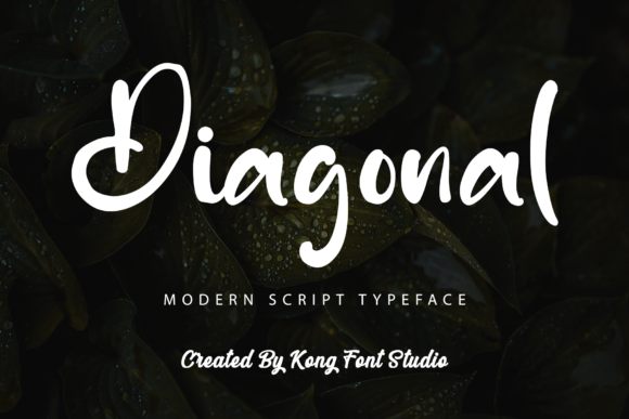 Discover the Diagonal Handwritten Font