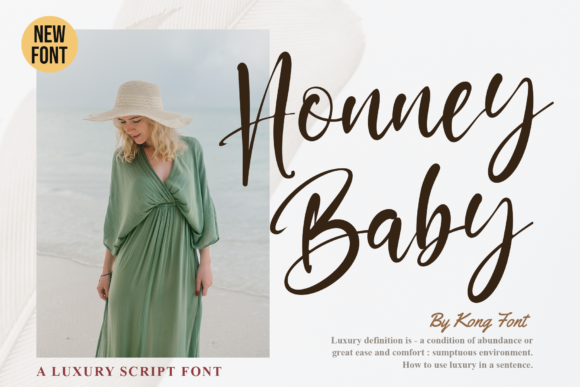 Discover the Honney Baby Handwritten Script Font