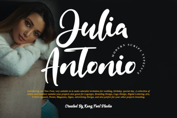 Discover the Julia Antonio Font: A Modern Handwritten Script