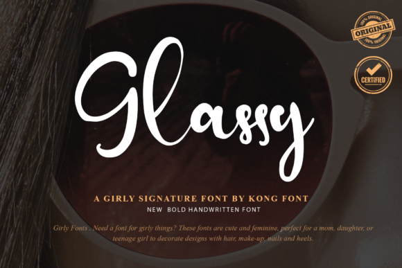 Glassy: A Modern Handwritten Script Font