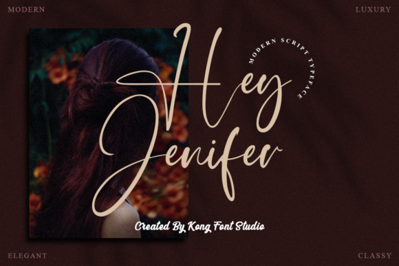 Hey Jenifer: A Modern Handwritten Script Font