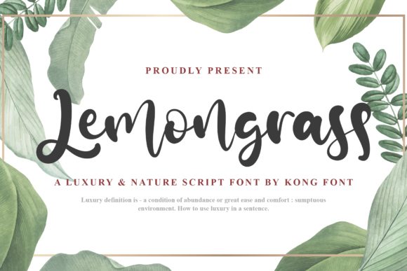 Lemongrass: A Playful Script Font for Modern Designs