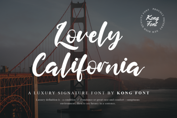 Lovely California: A Playful Handwritten Script Font