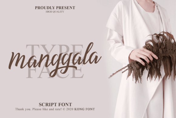 Manggala: A Modern Handwritten Font for Playful Design