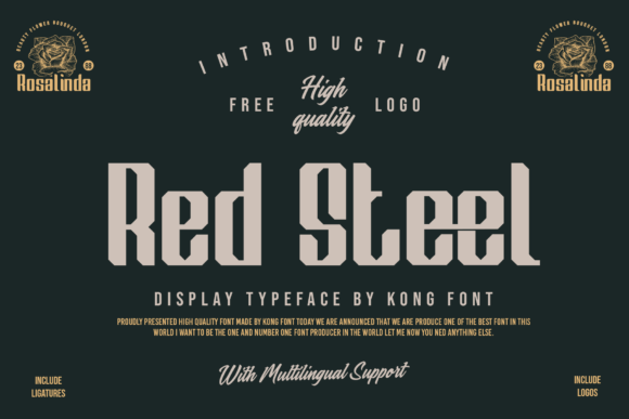 Red Steel: A Playful Handwritten Script for Modern Design