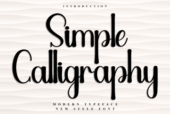 Simple Calligraphy: A Festive and Happy Typeface