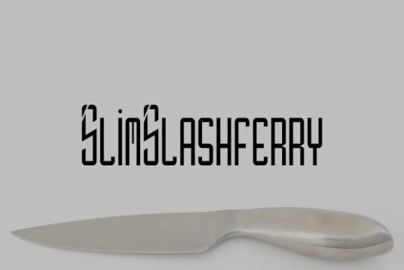 Slim Slashferry: Sleek Display Font for Striking Designs
