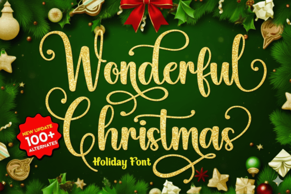 Wonderful Christmas: A Font That Captures Holiday Elegance