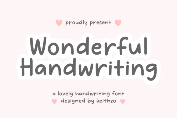 Wonderful Handwriting: A Font to Spark Creativity
